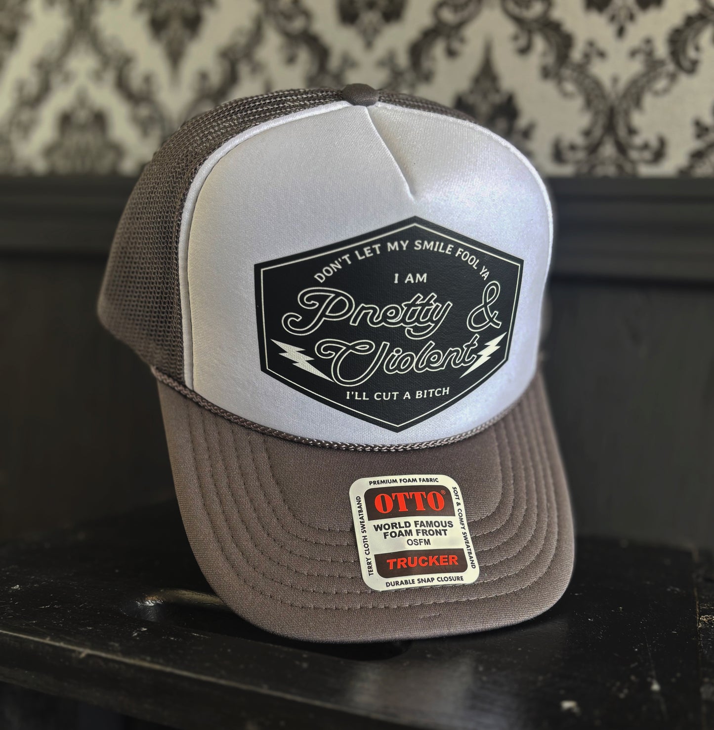 Pretty and Violent Graphic Trucker Hat