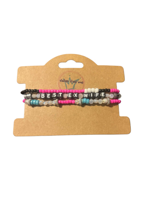 BEST EX WIFE bracelet set